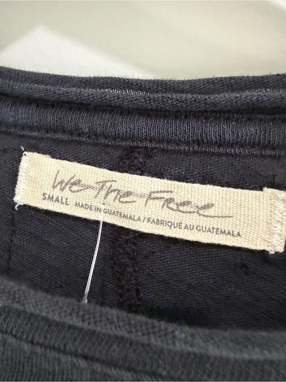 We the Free x Free People Be My Baby Long Sleeve Top in Black New